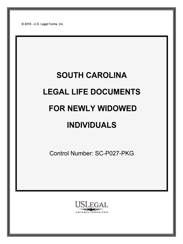 Control Number SC P027 PKG  Form