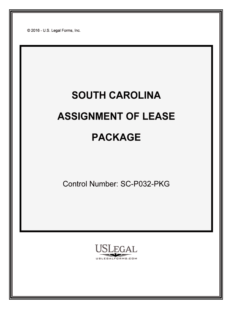 Control Number SC P032 PKG  Form