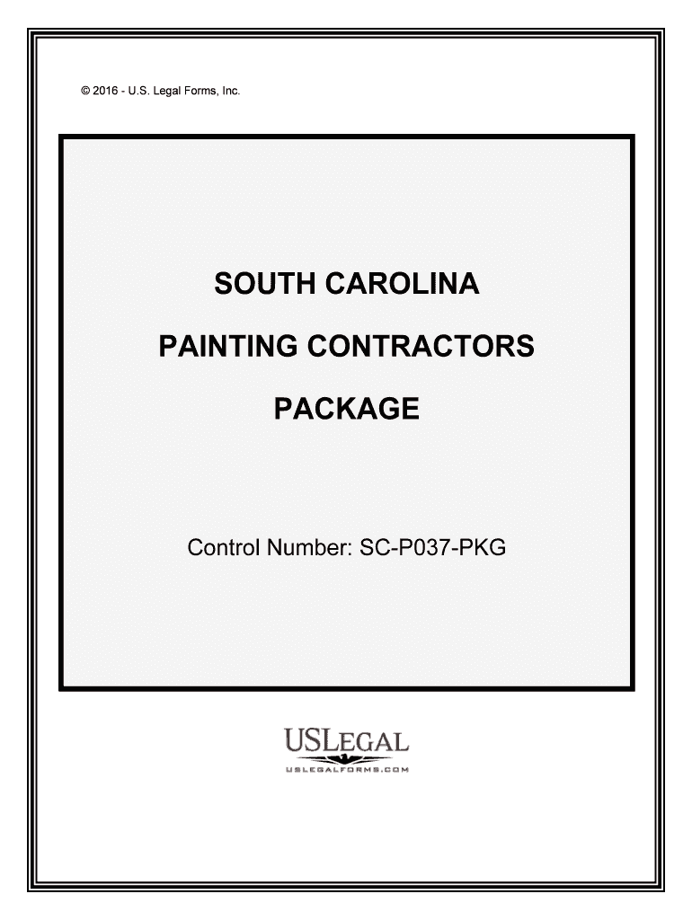 Control Number SC P037 PKG  Form