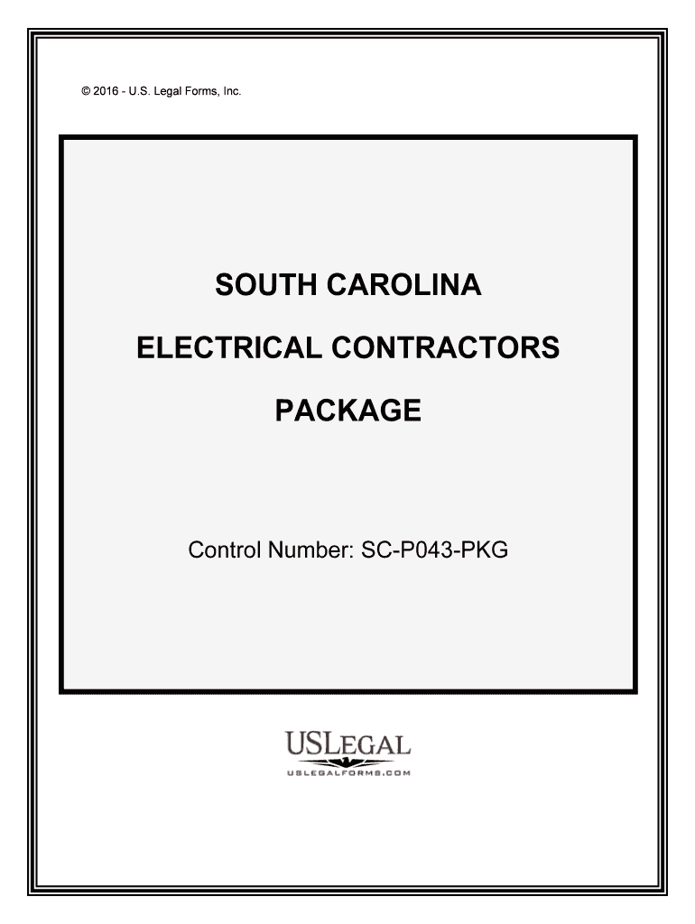 Control Number SC P043 PKG  Form