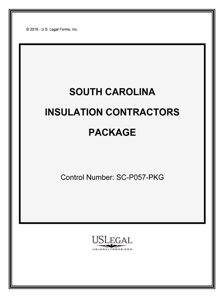 Control Number SC P057 PKG  Form