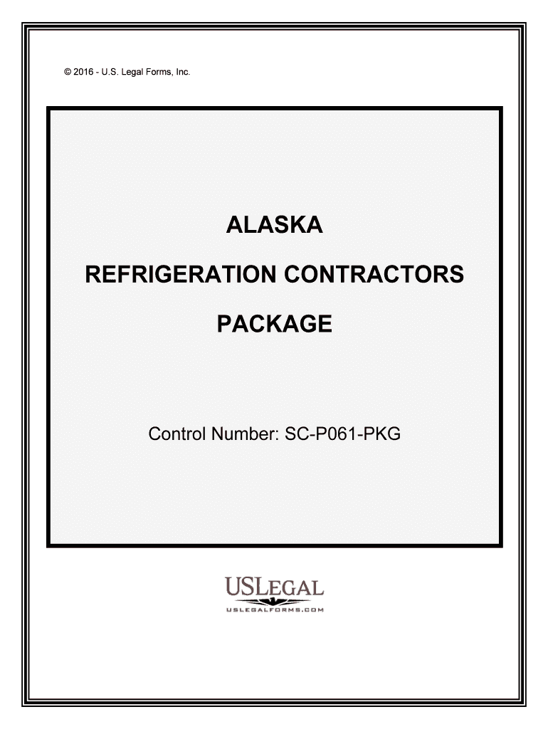 Control Number SC P061 PKG  Form