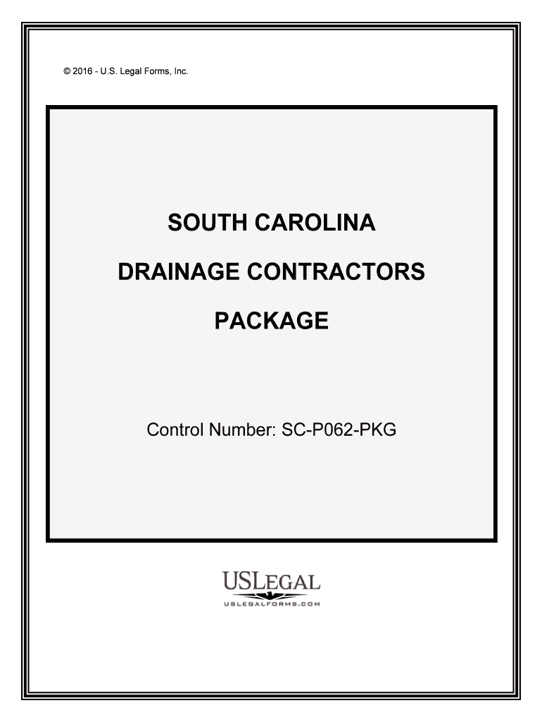 Control Number SC P062 PKG  Form