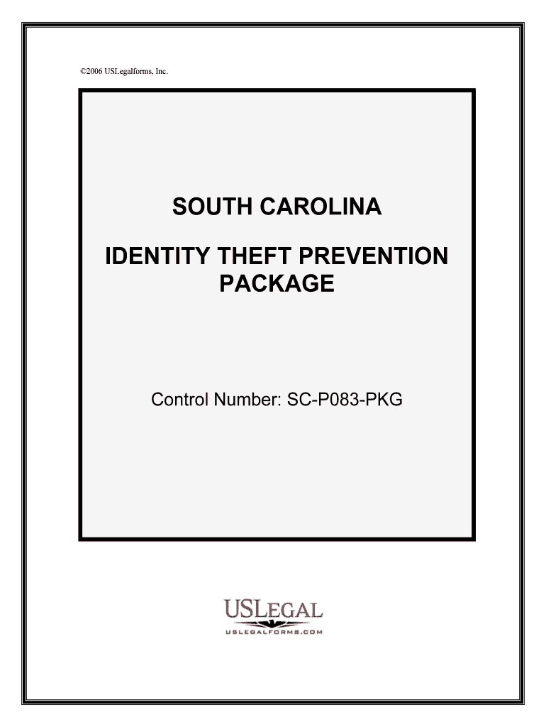 Control Number SC P083 PKG  Form