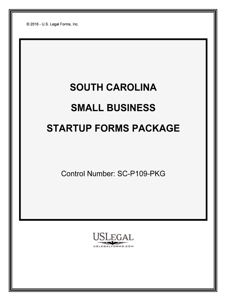 Control Number SC P109 PKG  Form