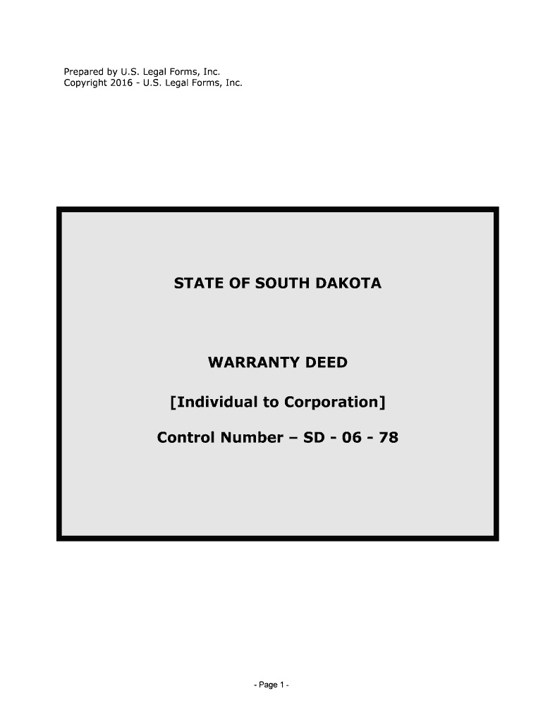 Control Number SD 06 78  Form