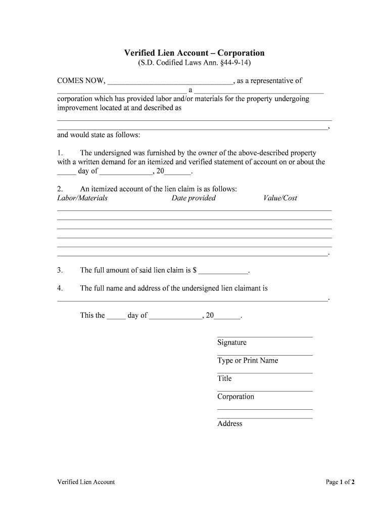 SDLRC Codified Law 44 9 53 SD Legislature  Form