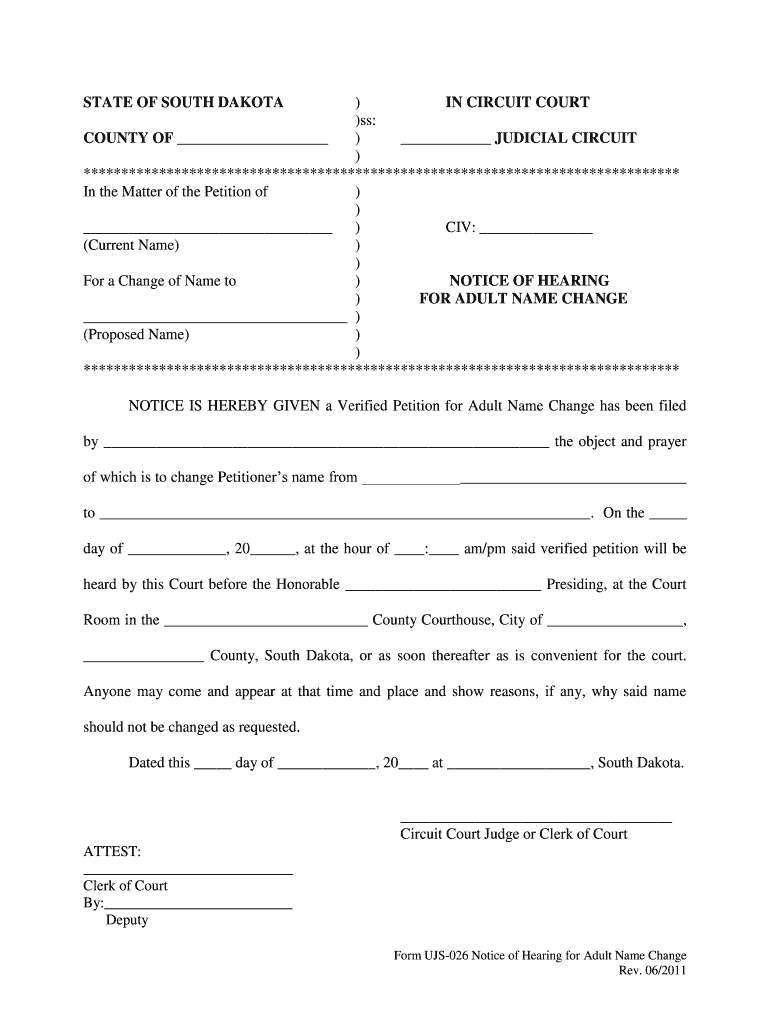 SDLRC Codified Law 23A a SD Legislature  Form