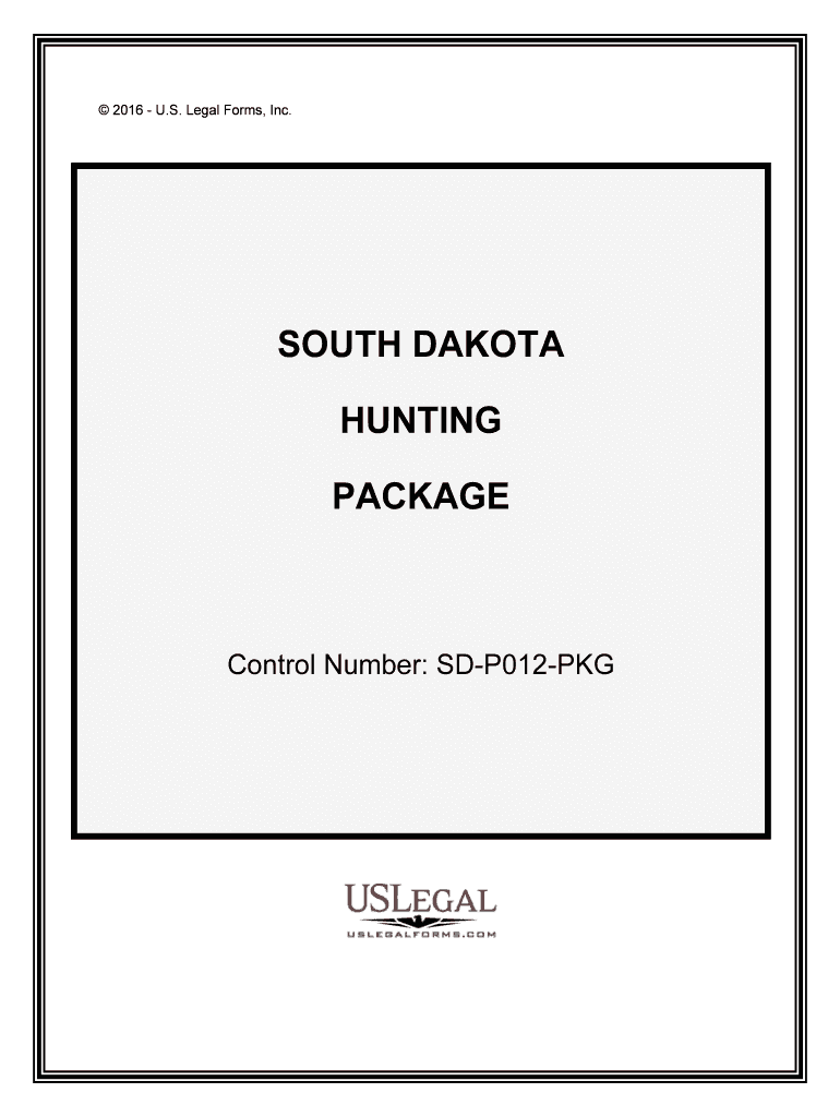 Control Number SD P012 PKG  Form