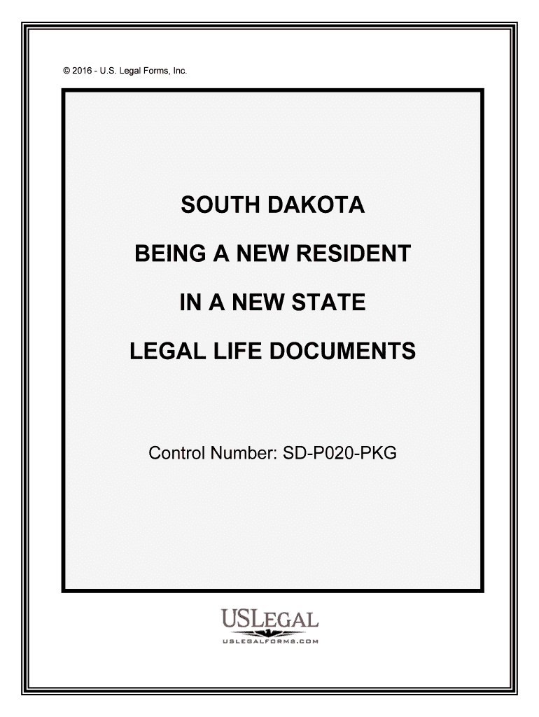 Control Number SD P020 PKG  Form