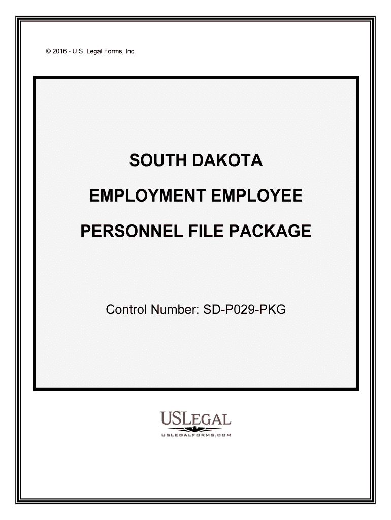 Control Number SD P029 PKG  Form