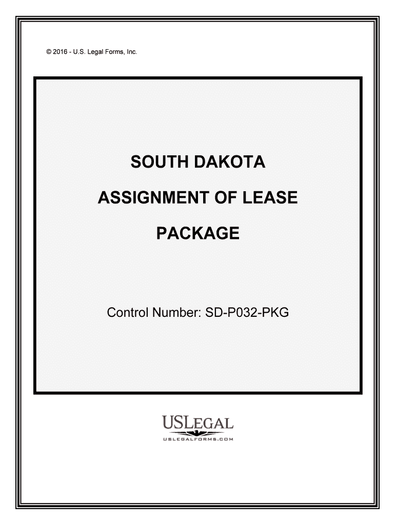 Control Number SD P032 PKG  Form