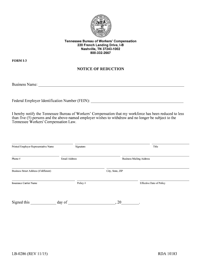 Form C 23Notice of Denial of Claim for TN Gov