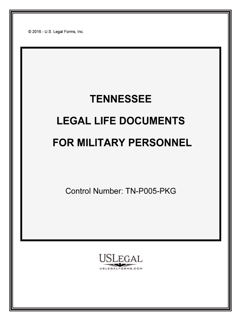 Control Number TN P005 PKG  Form