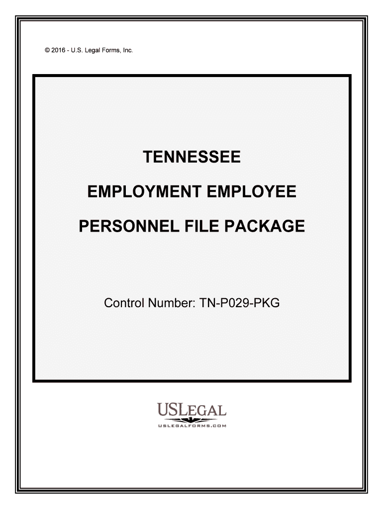 Control Number TN P029 PKG  Form