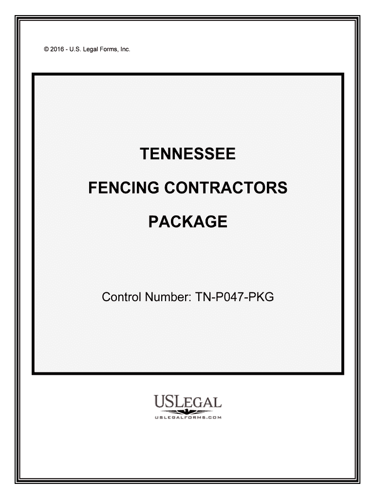 Control Number TN P047 PKG  Form