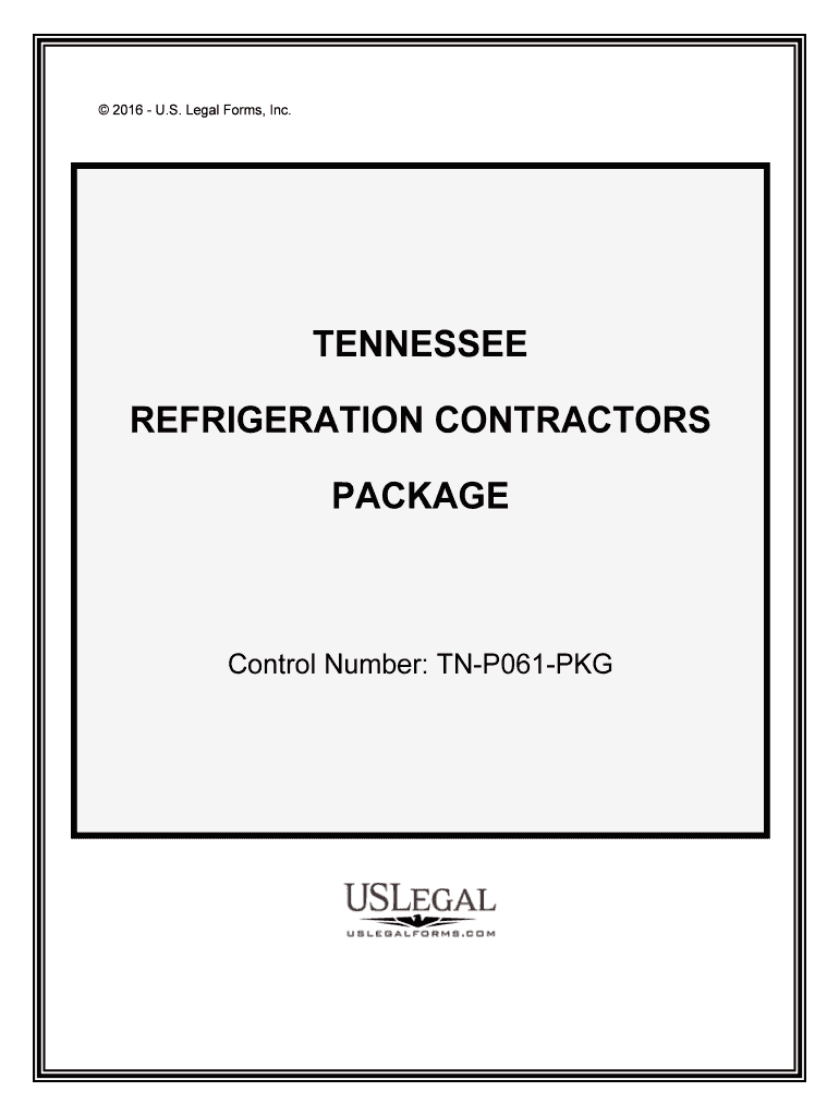 Control Number TN P061 PKG  Form