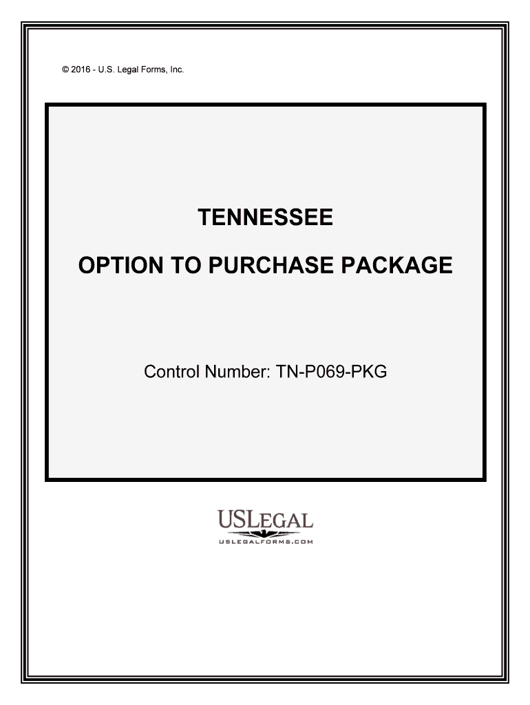 Tennessee Option to Purchase Forms and FAQUS Legal