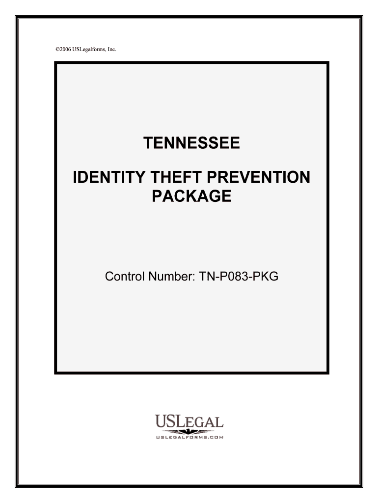 Control Number TN P083 PKG  Form