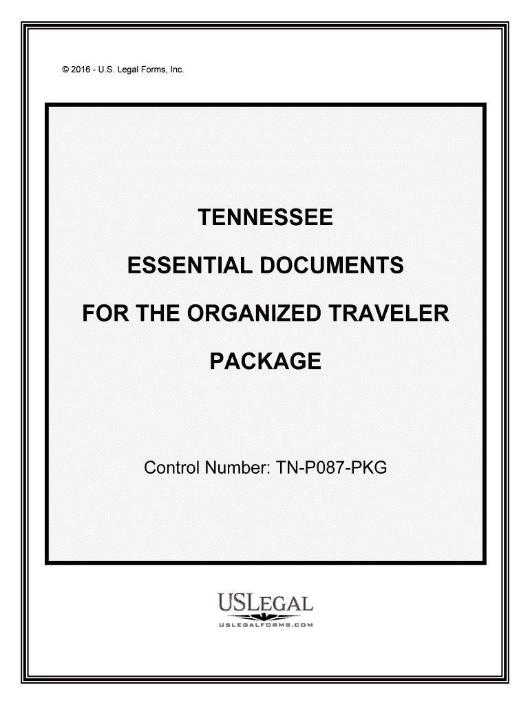 Control Number TN P087 PKG  Form