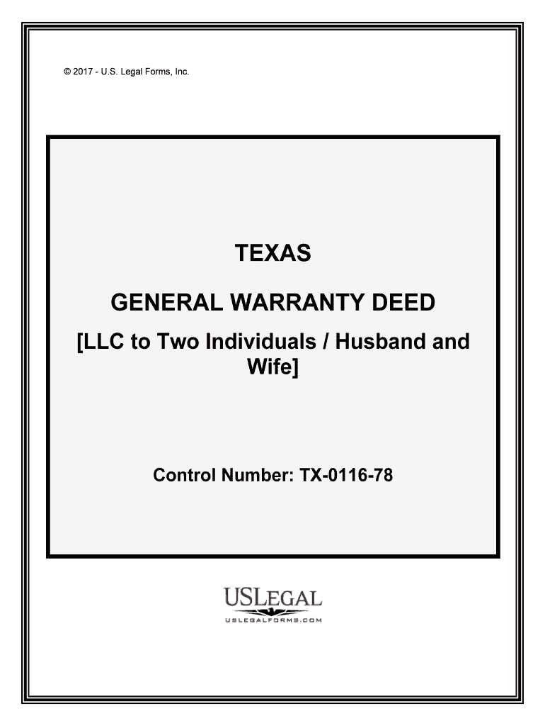 Fill and Sign the Special Warranty Deed for Husband Ampamp Wife to Llc Keyt Forms