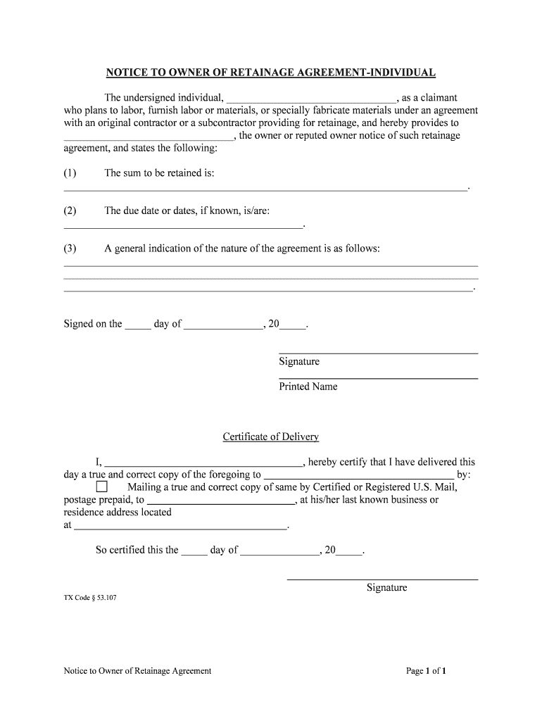 Contract Short Form