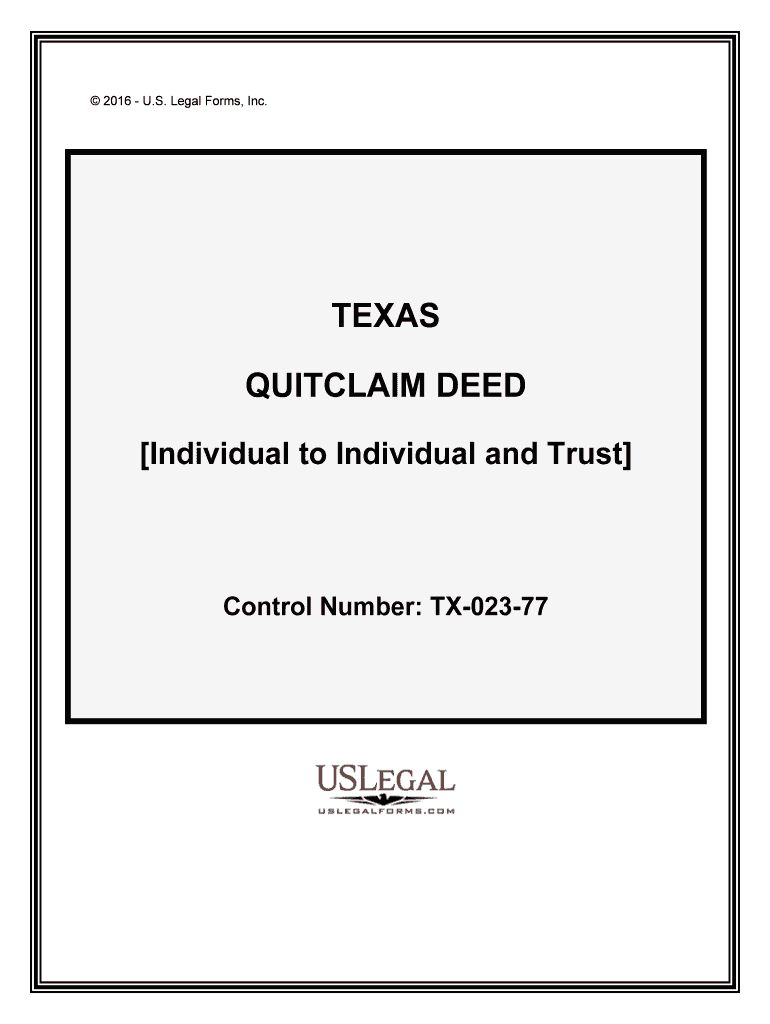 Individual to Individual and Trust  Form