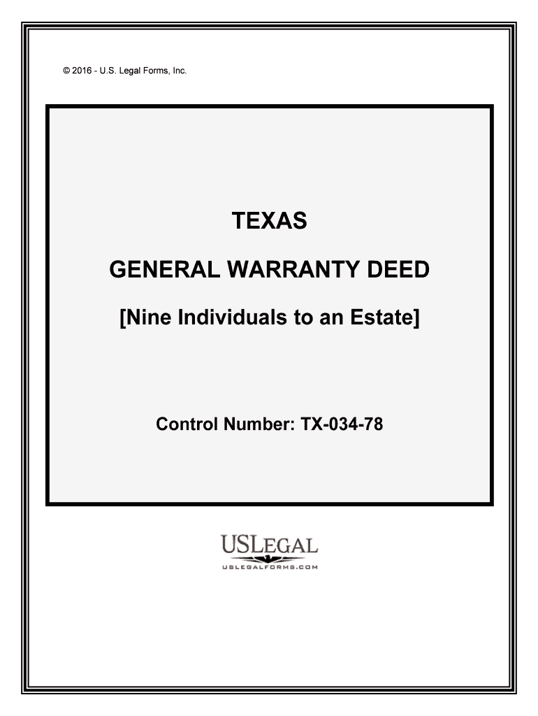 Nine Individuals to an Estate  Form