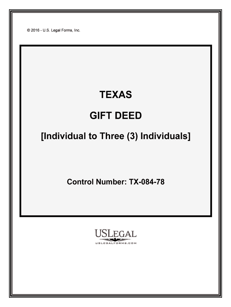 Control Number TX 084 78  Form