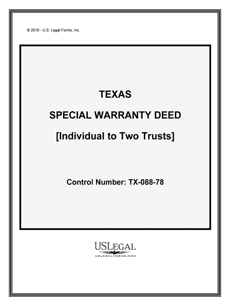 Individual to Two Trusts  Form