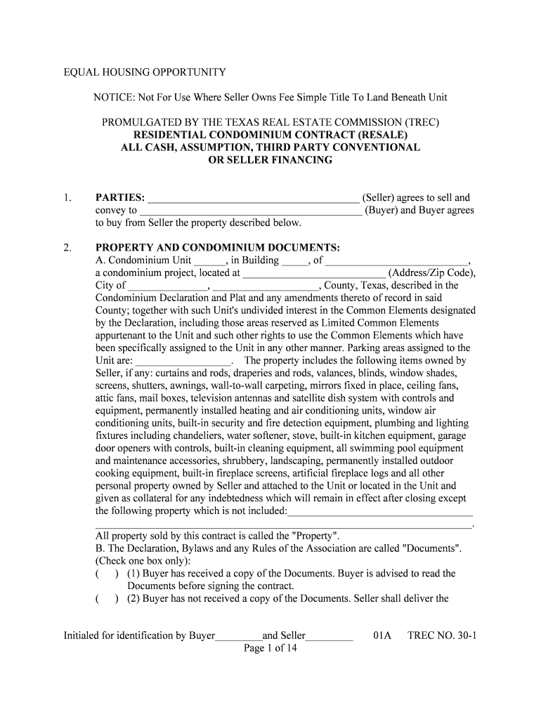 NOTICE Not for Use Where Seller Owns Fee Simple Title to Land Beneath Unit  Form