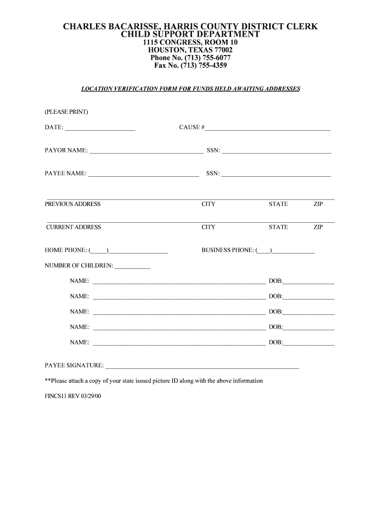 Justia Stop Payment Form Texas Harris Local County