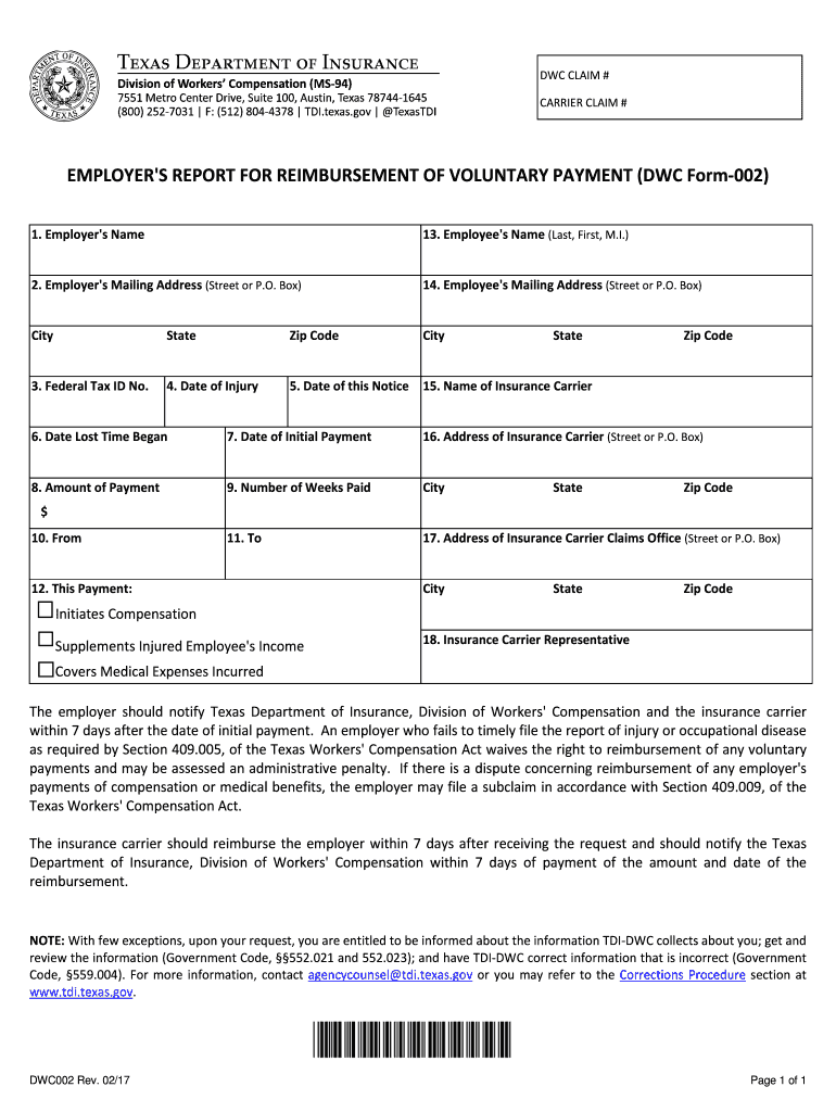 Texas Claims Kit Cover DOC Atlas General Insurance  Form