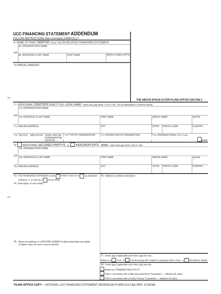 Filed in Connection with a Manufactured Home Transaction Effective 30 Years  Form