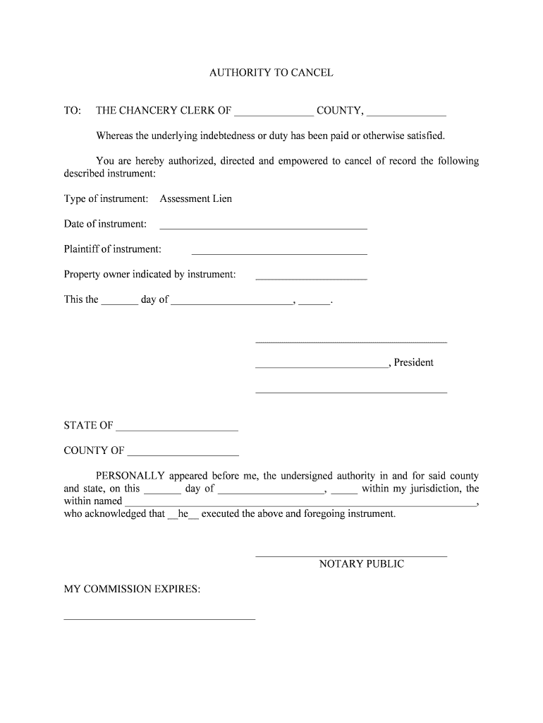 The CHANCERY CLERK of COUNTY,  Form