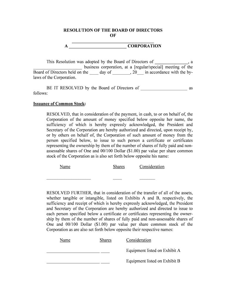 A CORPORATION  Form