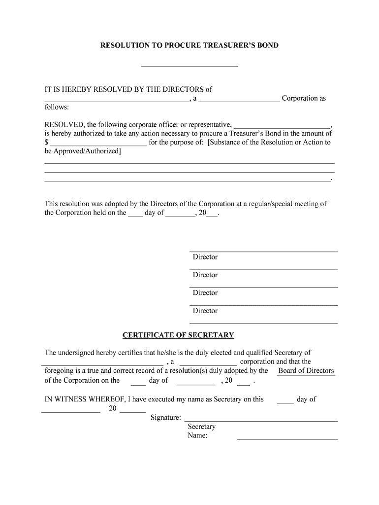 SAMPLE CORPORATE RESOLUTIONS RESOLVED, that the  Form