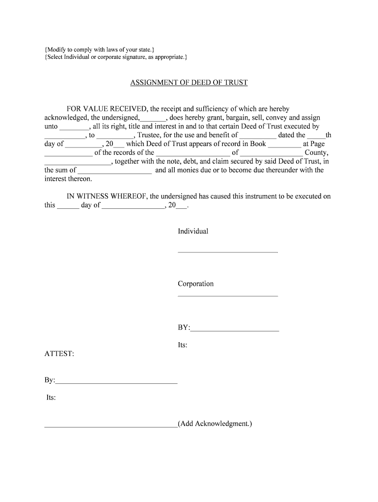 Modify to Comply with Laws of Your State  Form