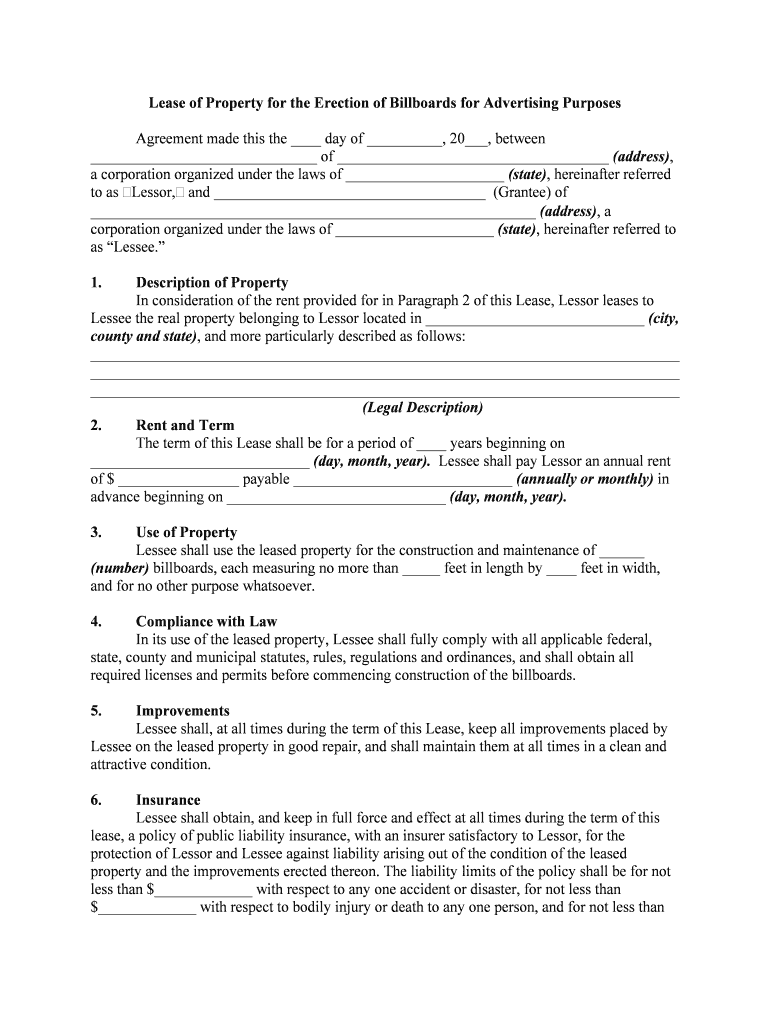 THIS LEASE AGREEMENT This Lease is Made and Entered into  Form