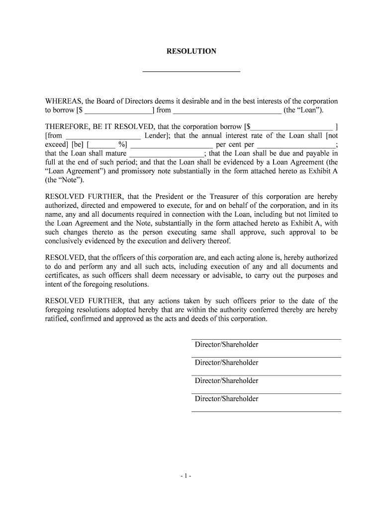 WHEREAS, the Board of Directors Deems it Desirable and in the Best Interests of the Corporation  Form