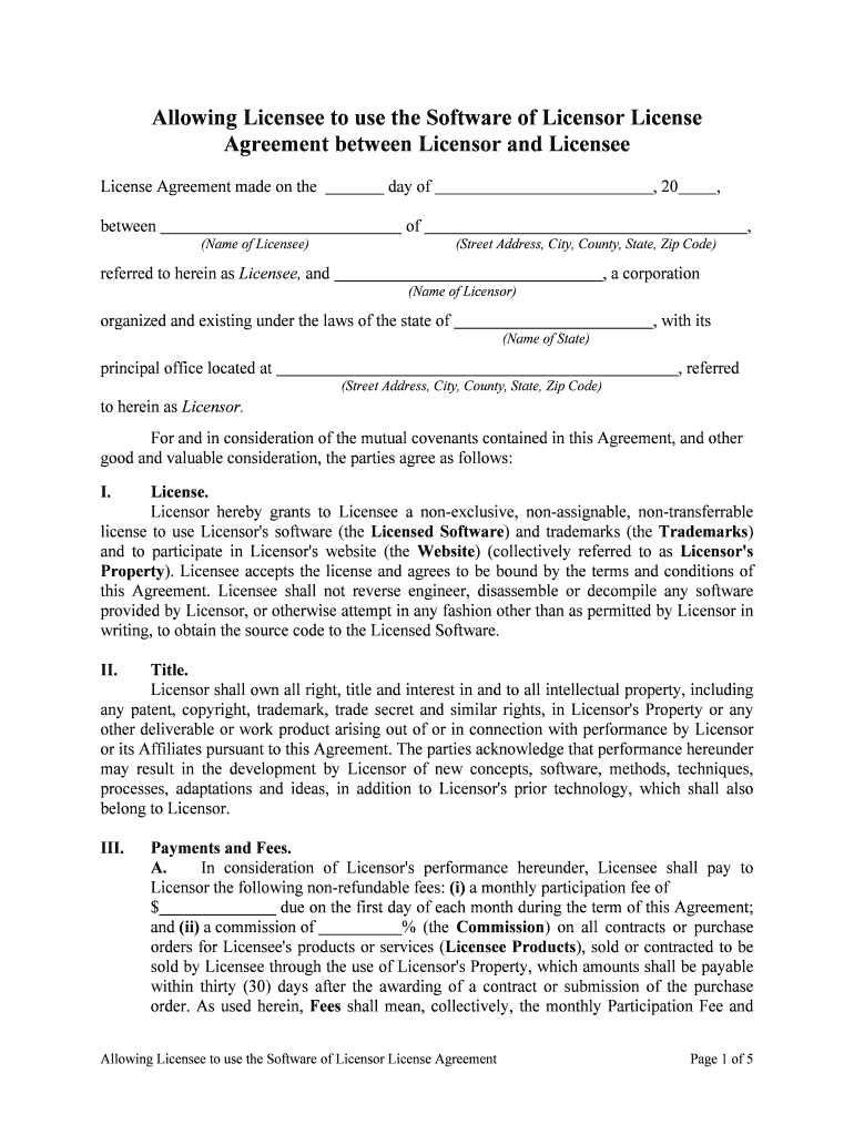 5 Key Considerations When Negotiating a License Agreement  Form