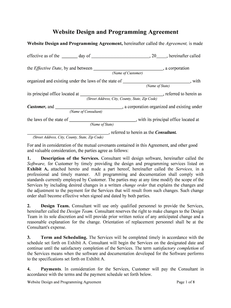 SAMPLE AGREEMENT for CONSULTANT SERVICES for DESIGN and  Form