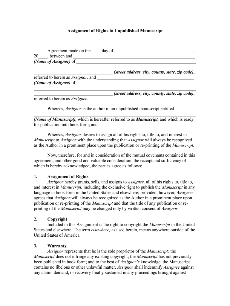 Agreement between Publisher and Author of a Book to Publish the Book  Form