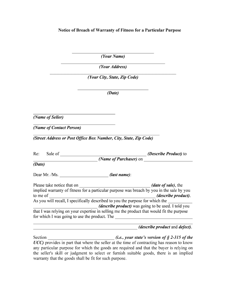 The Lemon Law Sample Demand Letter  Form