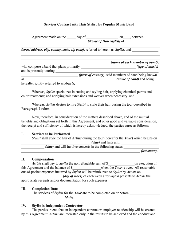 Sample Performance Agreement Volunteer Lawyers and