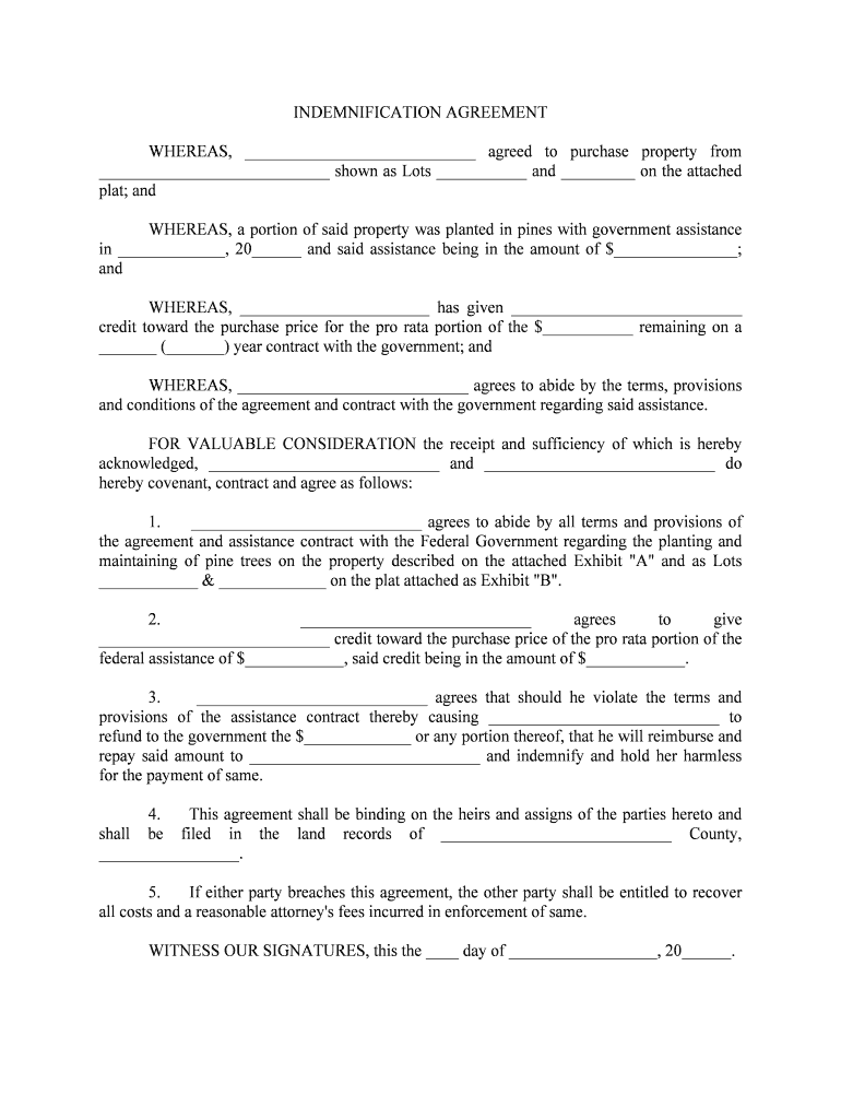 Fill and Sign the Release Hold Harmless and Indemnification Agreement Whereas Form