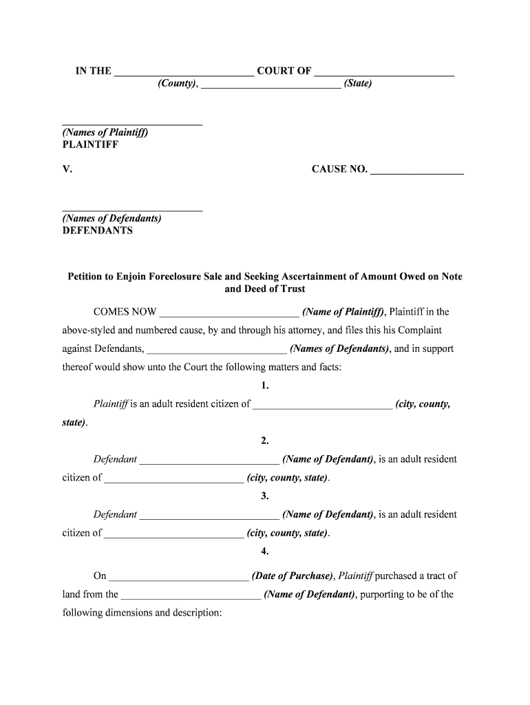 US Foreclosure Relief, Et Al Temporary Restraining Order  Form