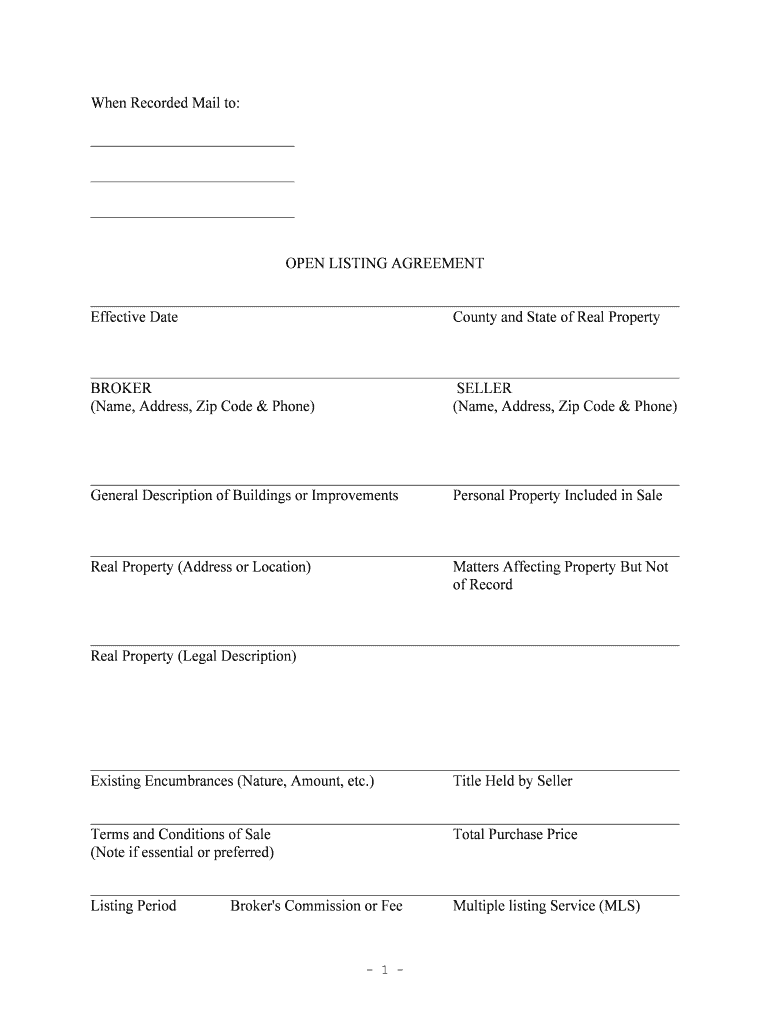 County and State of Real Property  Form