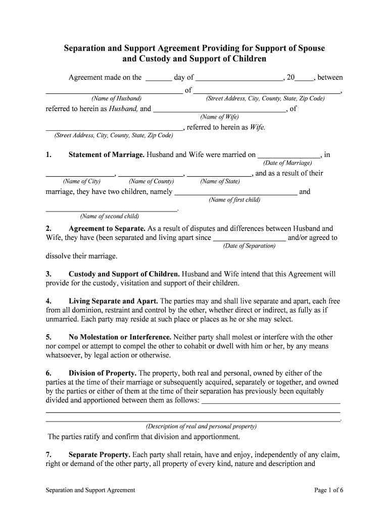 Separation Agreement FAQ United States  Form