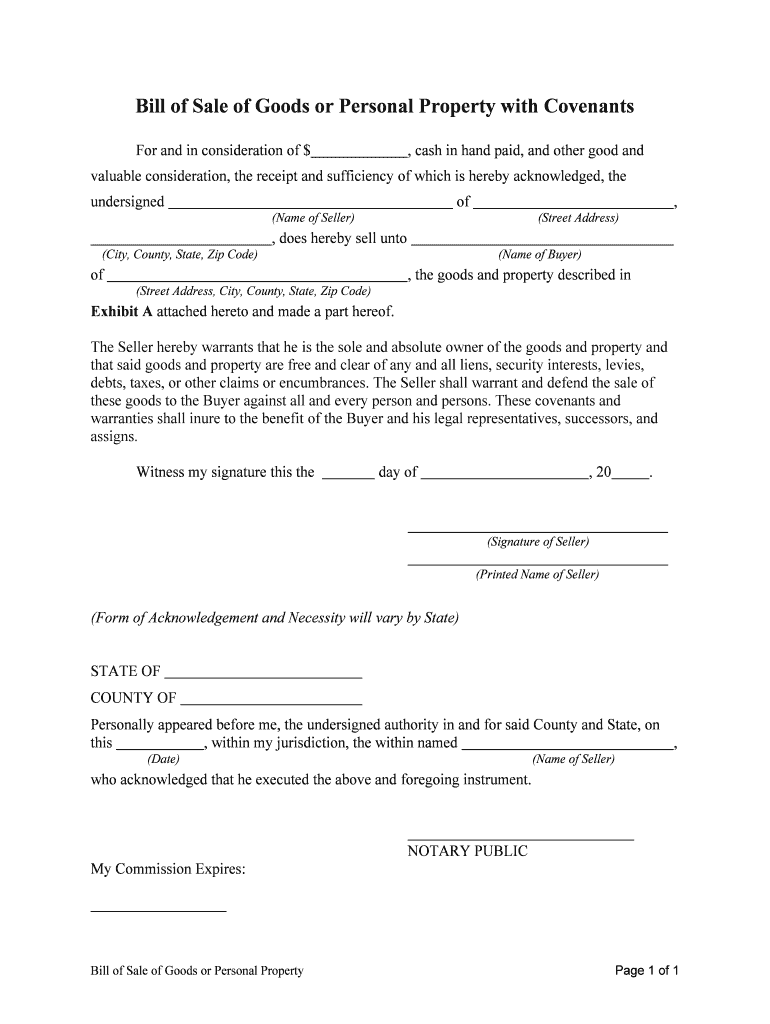 Bill of SaleSt Louis Construction Attorney  Form